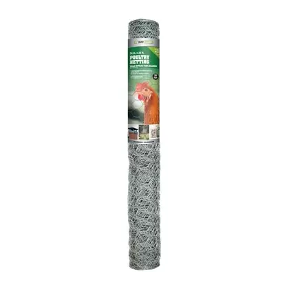 Yard Gard 2'x25' 20G Poultry Netting Galvanized 1" Mesh