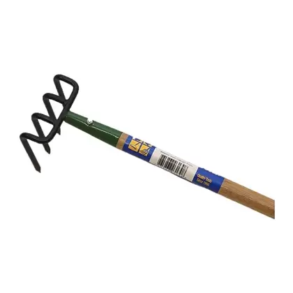 Organic 4 Tine Small Cultivator With 54" Handle