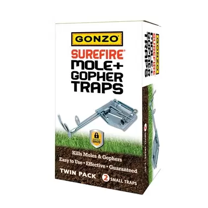 GONZO Surefire Mole & Gopher Traps 2pk