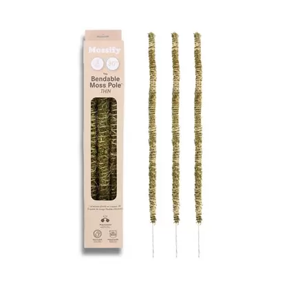 Mossify 30" 3pk Bendable Moss Poles Thin