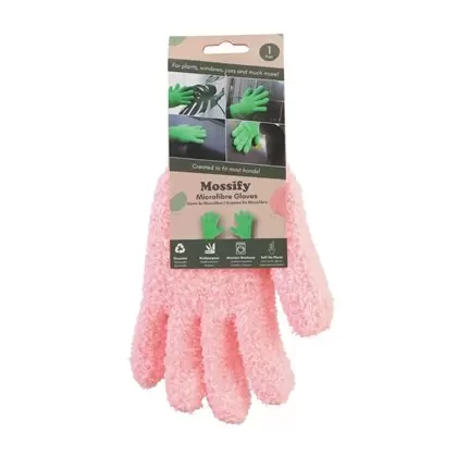 Mossify One Size Microfiber Gloves Pink