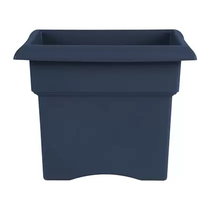 Bloem 14" Veranda Square Box Planter Navy