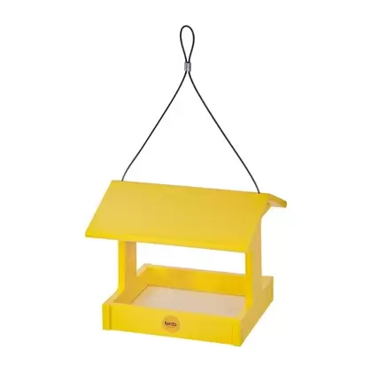 Birds Choice Fly Thru Feeder Recycled Plastic Yellow