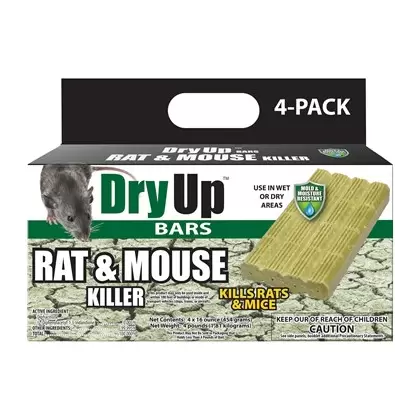 Harris 4lb Dry-Up Rat & Mouse Killer Bars