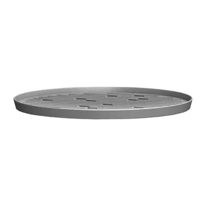 Bloem 6" Maze Deco Saucer Charcoal
