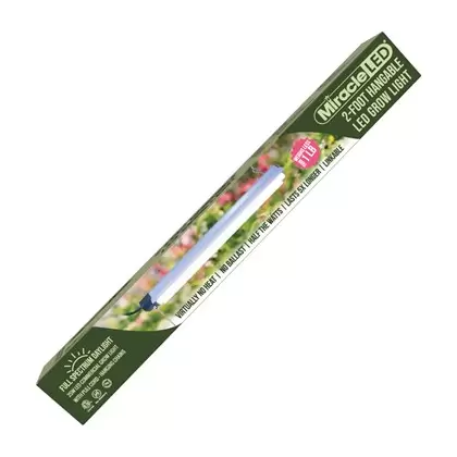 Miracle LED 2-Foot Full Spectrum Daylight LED Grow Light, 25W, Lightweight, Hangable, Linkable for Easy Expansion
