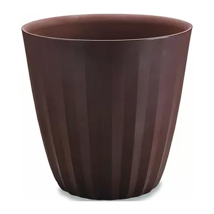 Crescent 23" Pleat Planter Bark