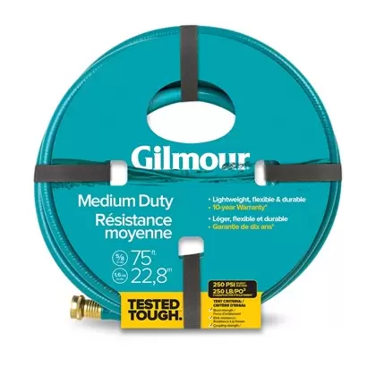 Gilmour Medium Duty Hose 5/8" x 75' 250PSI