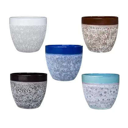MCarr 81pc Glaze On Volcanic Planter Pallet Mixed Colors