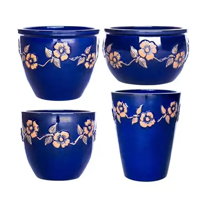 MCarr 26pc Dogwood Planter Pallet Scraped Blue