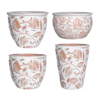 MCarr 26pc Trail Vine Planter Pallet Antique White