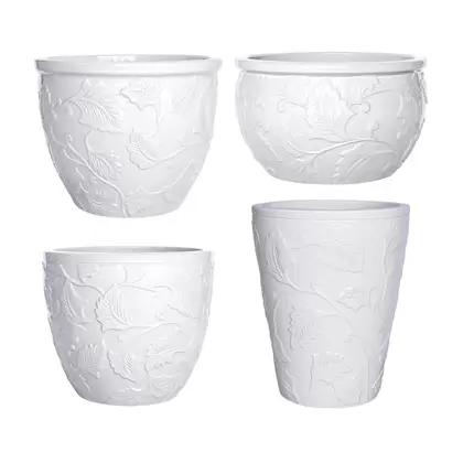 MCarr 26pc Trail Vine Planter Pallet Glossy White