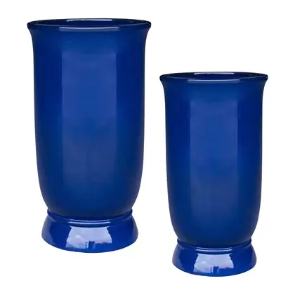 MCarr 8pc Tall Round Planter Pallet Admiral Blue