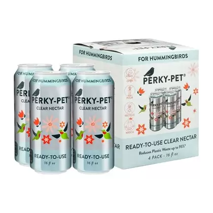 Perky Pet 4pk 16oz Can RTU 22% Sugar Nectar Clear