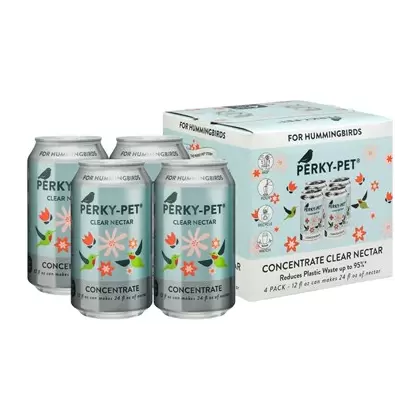 Perky Pet 4pk 12oz Can Concentrate 44% Sugar Nectar Clear