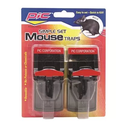 PIC Easy Set Plastic Mouse Trap