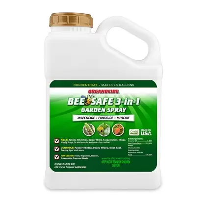 Organocide 1 Gallon Bee Safe 3-in-1 Garden Spray Concentrate
