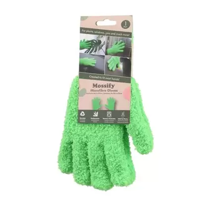 Mossify One Size Microfiber Gloves Green