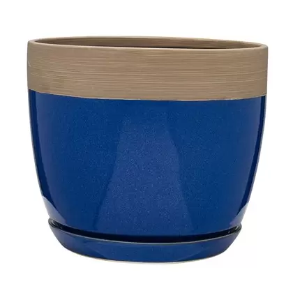Southern Patio 8" Ana Planter Navy Finish