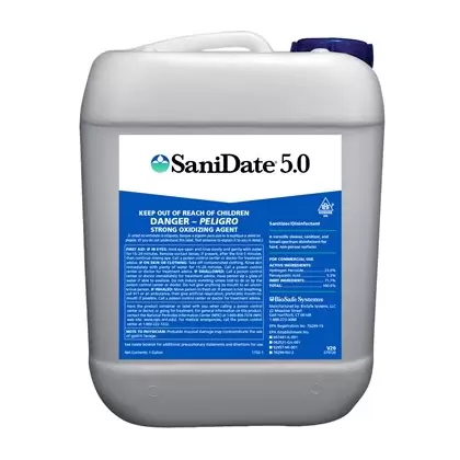 BioSafe SaniDate 5.0 2.5GL OMRI HAZ ( Hydrogen Peroxide+Peroxyacetic acid )