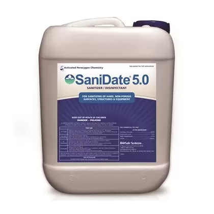 BioSafe SaniDate 5.0 55GL OMRI HAZ ( Hydrogen Peroxide+Peroxyacetic acid )