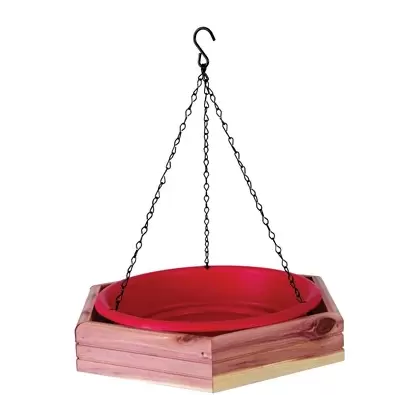 Penn Cedar Hanging 2 in 1 Bird Bath/Feeder