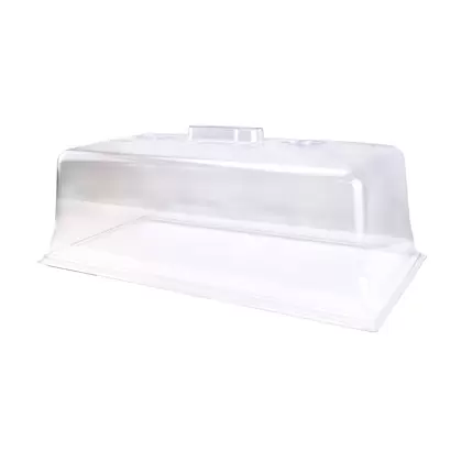 LND 7" Clear Dome with 2 Vents that Open and Close 40/CS