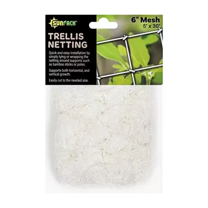 SunPack 5'x30' Woven Trellis Netting 6" Mesh