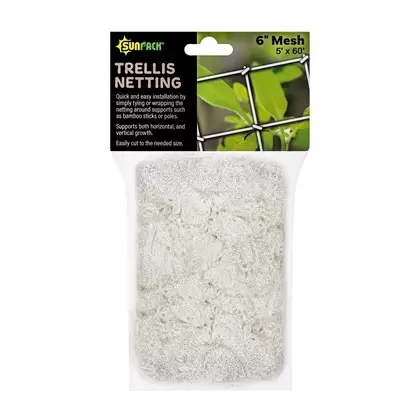 SunPack 5'x60' Woven Trellis Netting 6" Mesh