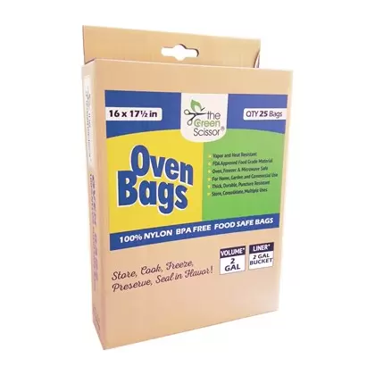 Green Scissor 16"x17.5" Oven Bags - 25/Pack