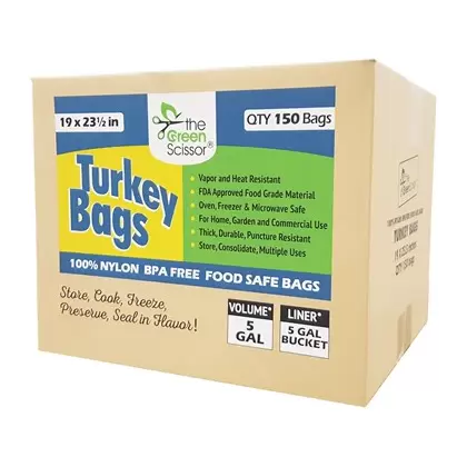 Green Scissor 19"x23.5" Turkey Bags - 150/Box