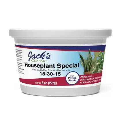 Jacks Classic 8oz Houseplant Special 15-30-15 Fertilizer