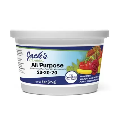Jacks Classic 8oz All Purpose 20-20-20 Fertilizer