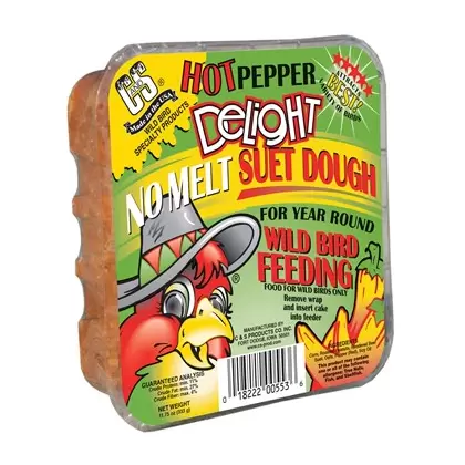 C&S 11.75oz Hot Pepper Delight No Melt Suet Dough