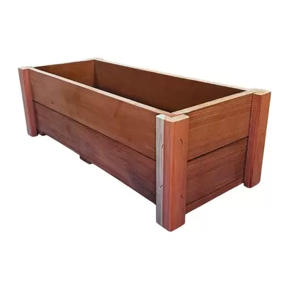 A&G 8"x10"x24" Redwood Formal Planter