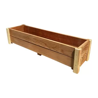 A&G 8"x10"x48" Redwood Formal Planter