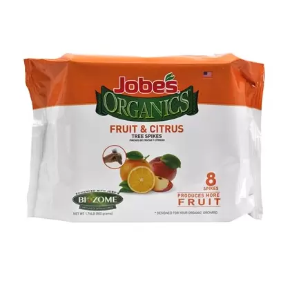 Jobes 8pk Organic Fruit & Citrus Spikes