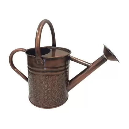 Gardener Select 4L 1.06G Watering Can Copper Finish Textured Pattern