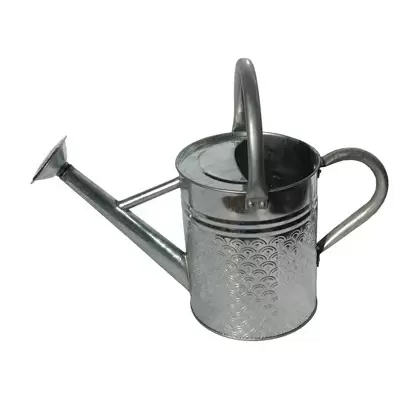 Gardener Select 4L 1.06G Watering Can Galvanized Finish Textured Pattern