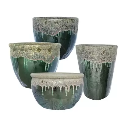 MCarr 26pc Mixed Planter Pallet Volcanic Falling Green