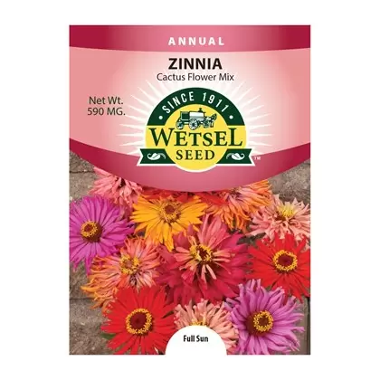 Zinnia, Cactus Flower Mix 590 mg