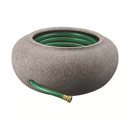 HC 21" Garden Hose Pot Black Granite Akro Mils