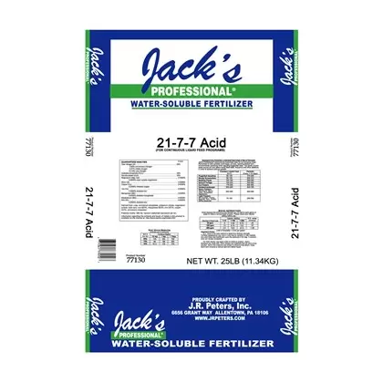 Jacks Prof Acid 21-7-7 25Lb (80/Pl)