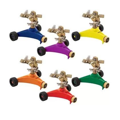 Dramm Colorstorm Impulse Sprinkler w/ Wheeled Base Assorted Colors