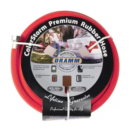 Dramm 5/8"x50' Premium Colorstorm Rubber Hose Red