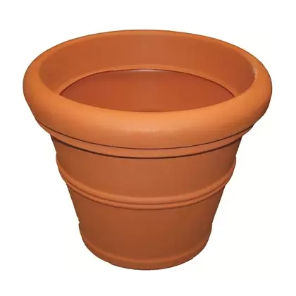 Tusco 20" Rolled Rim Planter Terra Cotta