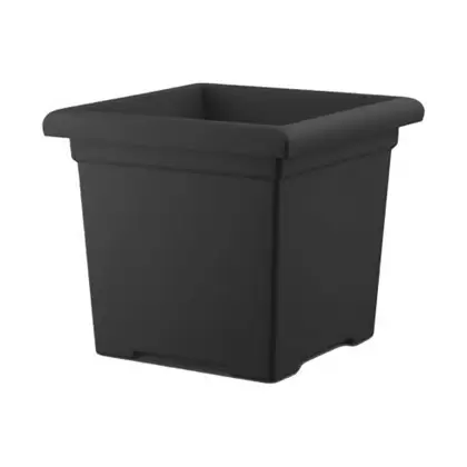 HC 15" Square Accent Planter Black