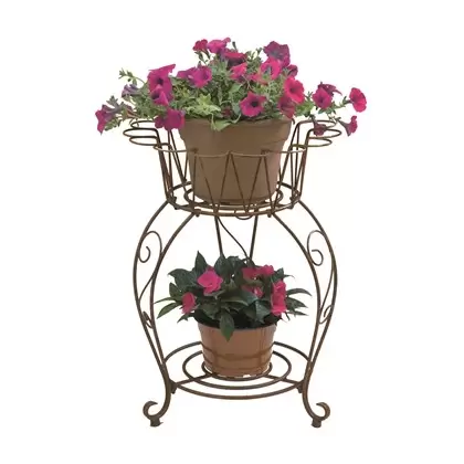 Deer Park Small Round Wave Planter Indoor Outdoor