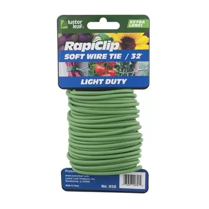 Luster Leaf 32' Light Duty Soft Wire Tie Green
