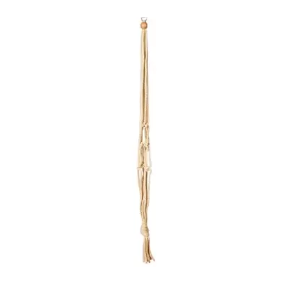 Primitive 36" Jute Tan Macrame Plant Hanger